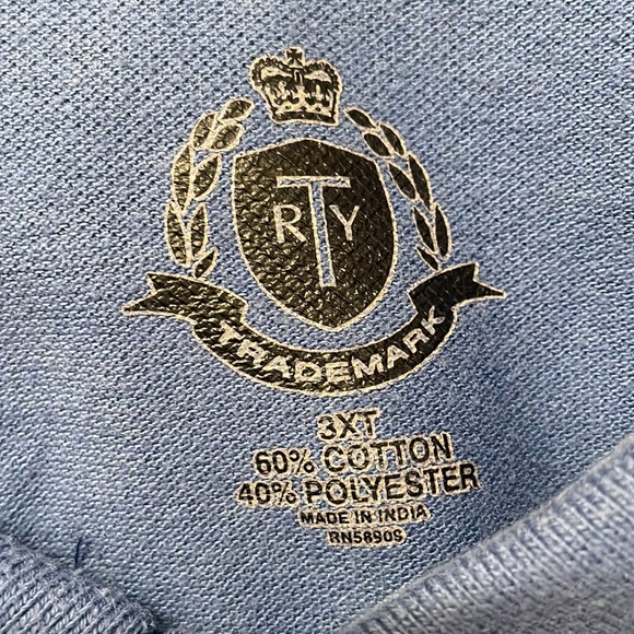 Men’s basic long sleeve clue collar shirt - Picture 2 of 3